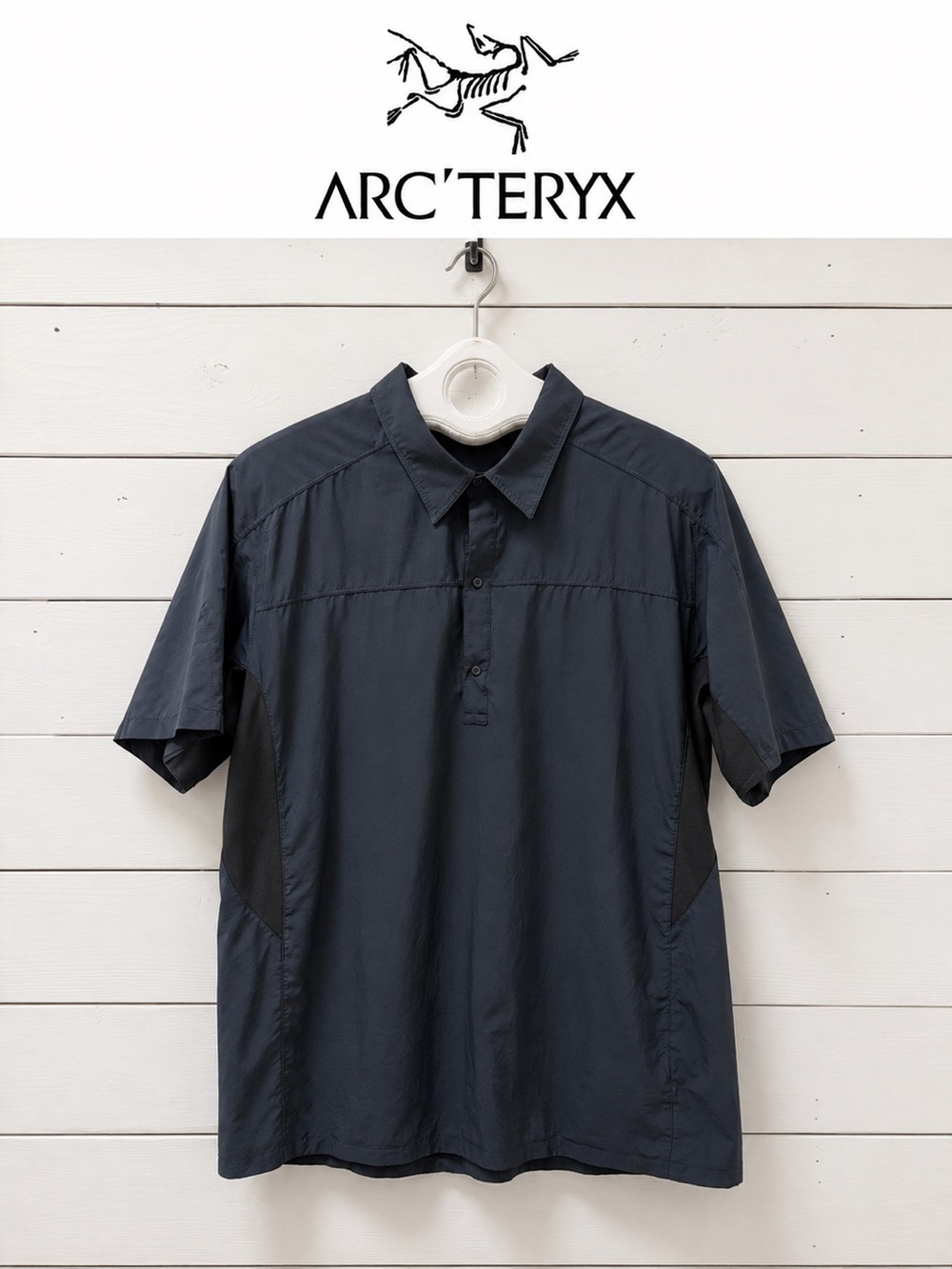 ARC’TERYX Men’s Black Short Sleeve Polo – Size XL